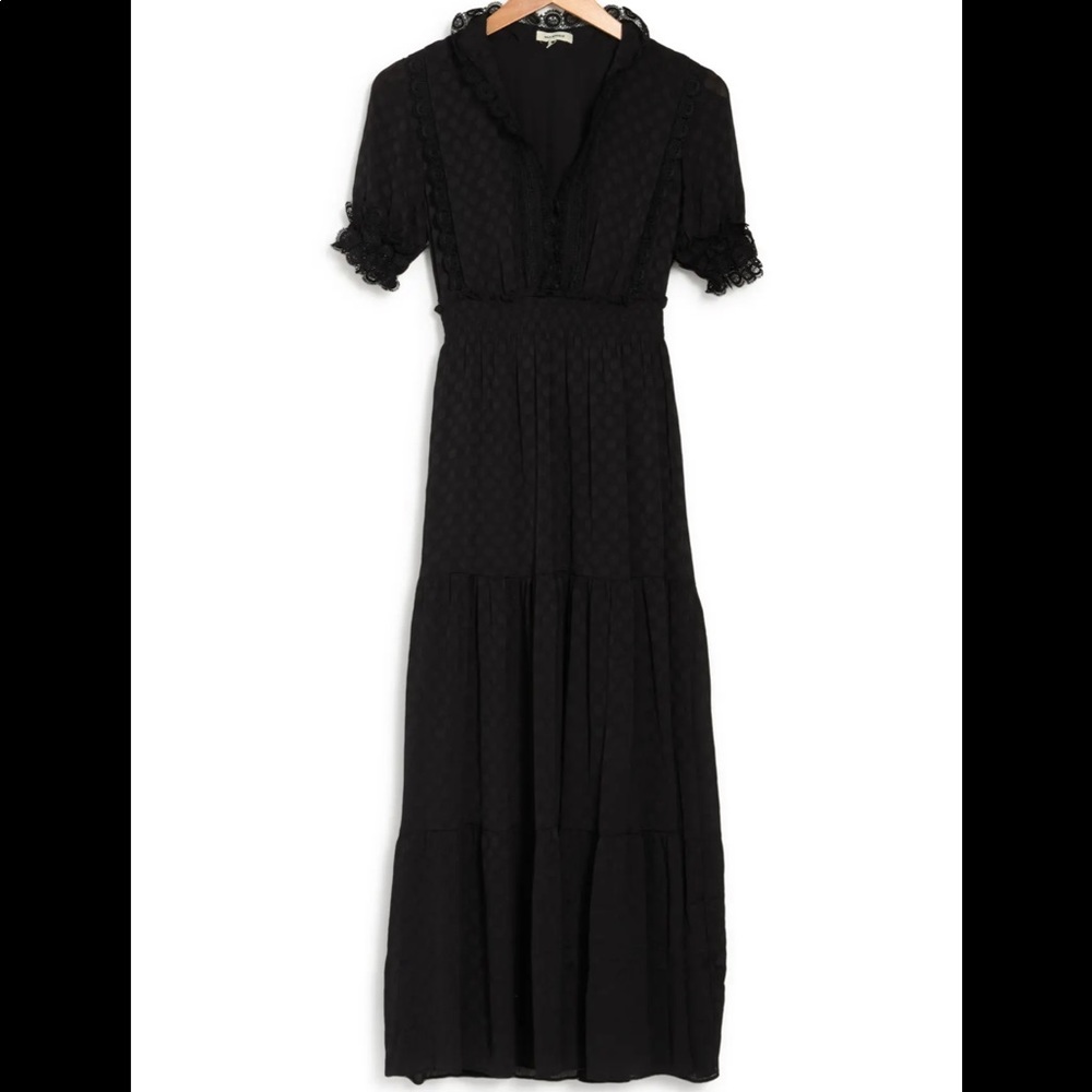Max Studio Women's Jacquard Shine Dot Maxi Dress. New With Tags. Size XL